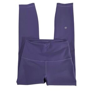Lululemon Cropped High Rise leggings tights purple 4 athletic yoga running